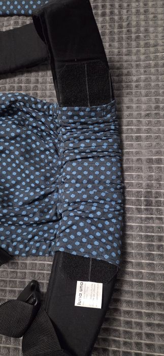 Marsupiu Luna Una Denim + protectii bretele
