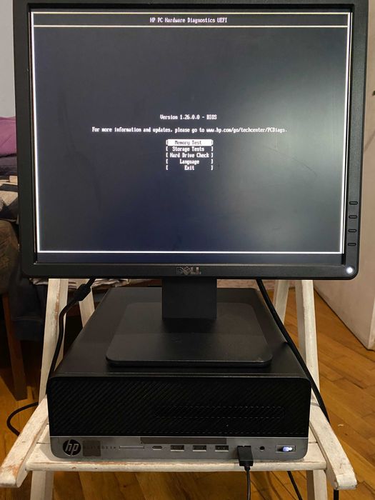 HP EliteDesk 705 G4 SFF-Слим, AMD Ryzen 5 Pro 2400G 3.6 GHz (4 MB), 8 GB, DDR4,NO HARD DRIVE