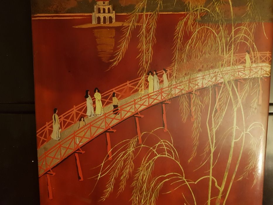 Стара ръчно рисувана кутия за бижута