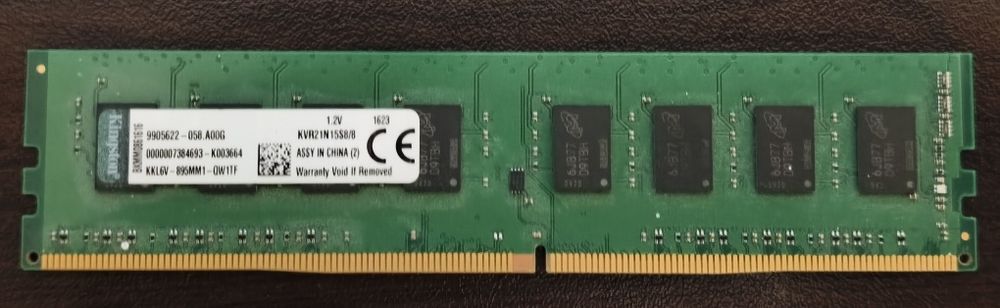 Рам Памет 8GB DDR3 1600 Kingston ValueRAM - KVR16N11/8