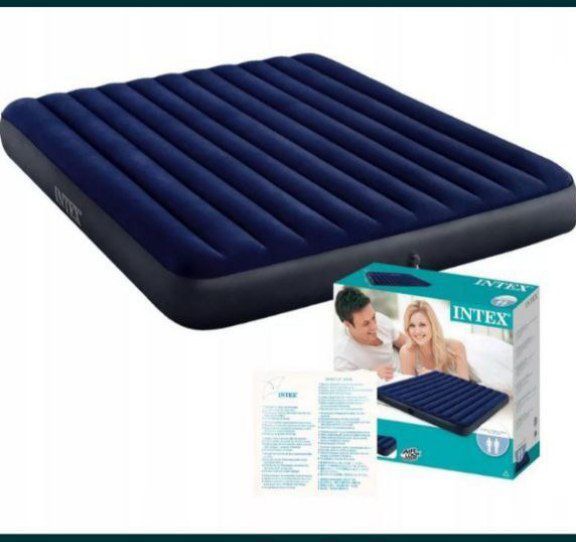 Самый широкий Оригинальный надувной матрас (203×183×25). Бесплатно дос