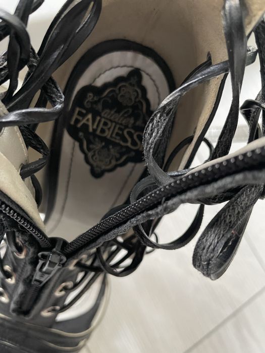 Sandale Atelier Faiblesse din piele naturală