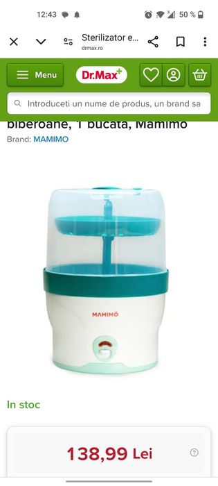 Sterilizator biberoane