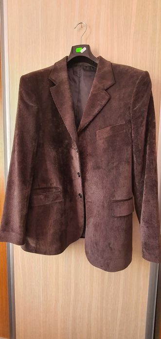 Sacou superb barbatesc din catifea raiata