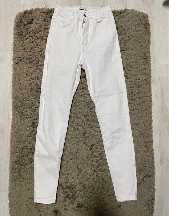 Pantaloni dama albi
