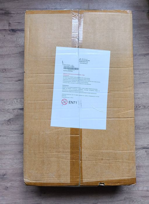 Bucatarie din lemn pentru copii, Margaret, rosu cu alb, noua, nemontata