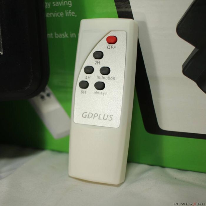 Lampa, proiector 60W, incarcare solara, cu telecomada, Led, stradala