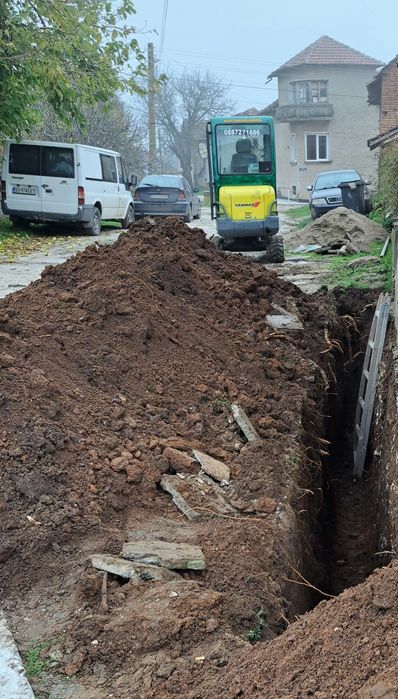 60 лв /ч. Услуги с мини багер