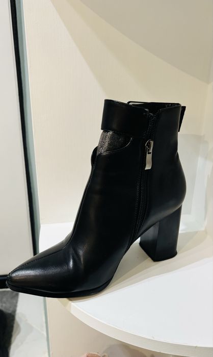 Ботильоны кожаные