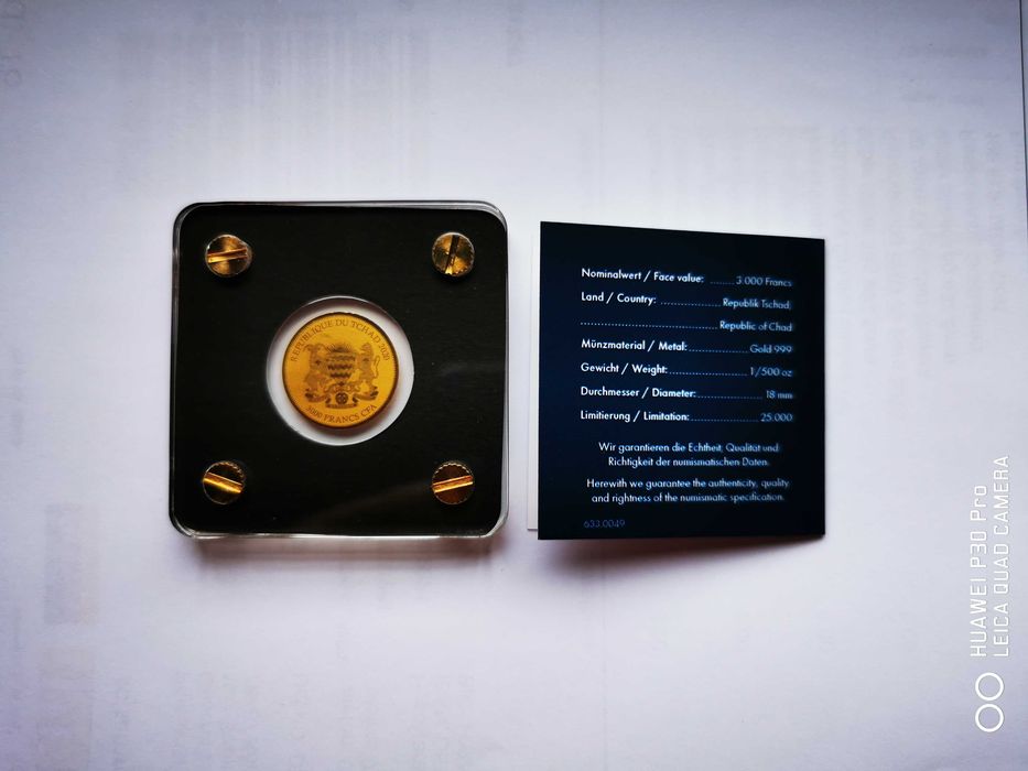 Златна монета, мини вариант, идеална за колекционери или за подарък!