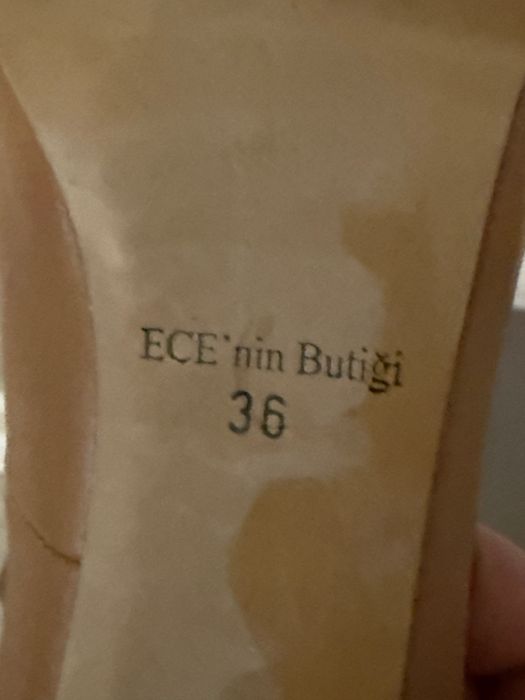 Туфли лодочки кожа темный беж