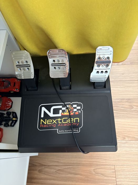 Thrustmaster wheelbase and pedals