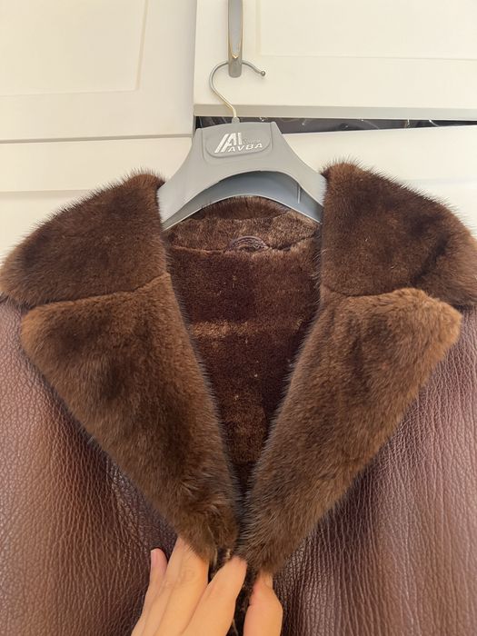 Дубленка зимняя теплая