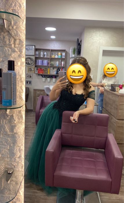 Официална рокля (зелена)