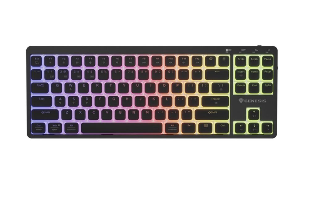 Компактна Механична Клавиатура GENESIS THOR 430 TKL WS NKG-2346 Low Profile Linear Outemu Pink