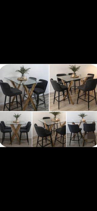 Masa cu 4 scaune tip bar