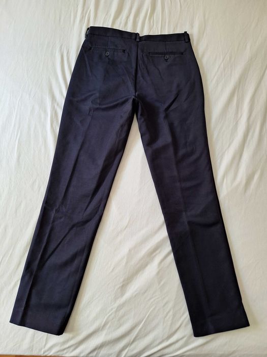Pantaloni bleumarin H&M slim fit, marimea 48