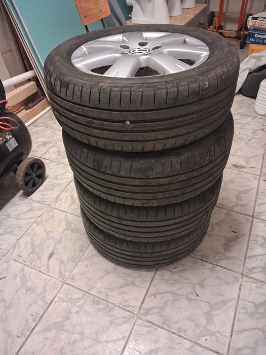 Set roti jante aliaj VW 205 /55 /16 marca Dunlop 2024