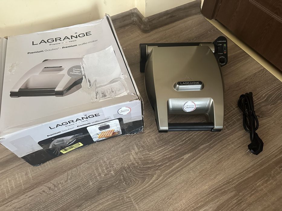 Гофретник Lagrange-Гофрети, тънки гофрети и Croque Monsier в един уред