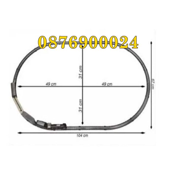 19 ЧАСТИ Електрически влак на релси + звук и светлина Rail King игра