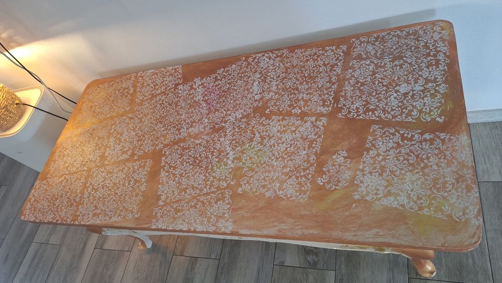 Masa lemn Masiv Pictata manual!