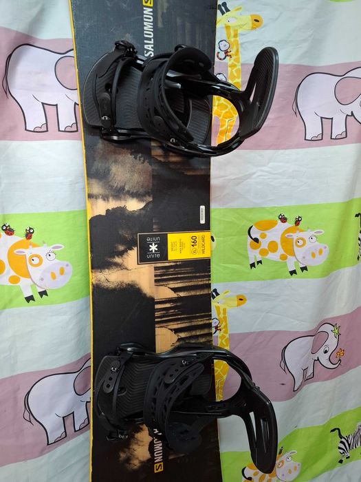 Placa snowboard 160 cm SALOMON WILD CARD wide cu legaturi noi incluse