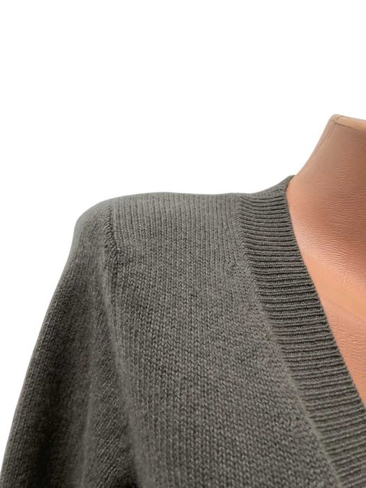 STATEMENT размер S дамска дълга кашмирена жилетка 100% КАШМИР каки