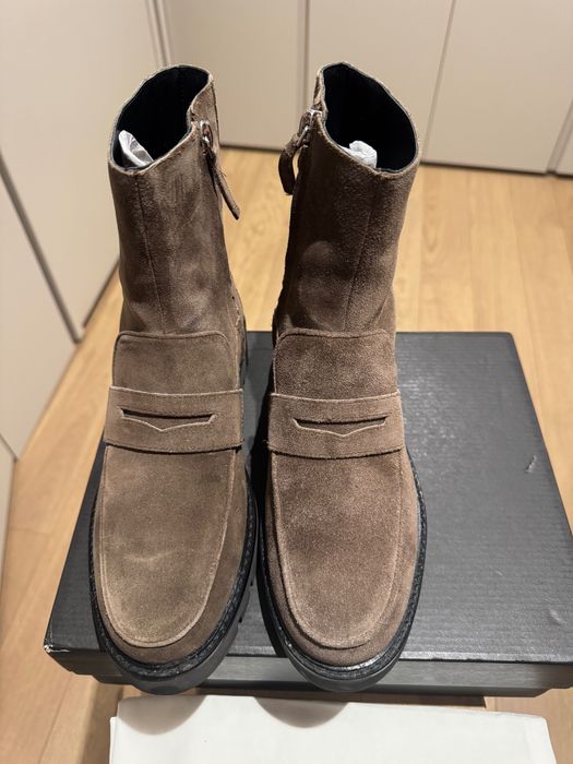 Велурени боти Massimo Dutti
