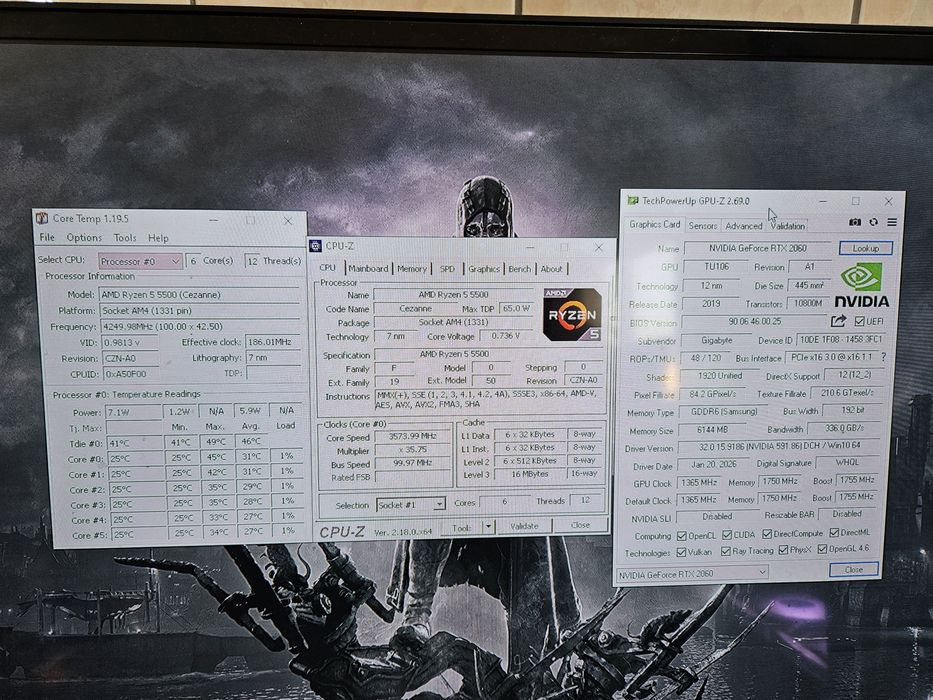 Unitate PC Gaming PC GAMING RYZEN 5 5500 RTX 2060 16GB RAM