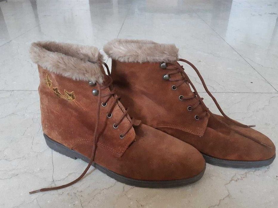 Botine de primăvară din piele intoarsa 36