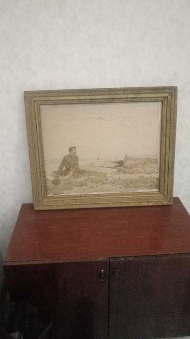 Полотно из нитей шелка работа мастера в течении 2 лет, 1936г, Сталин