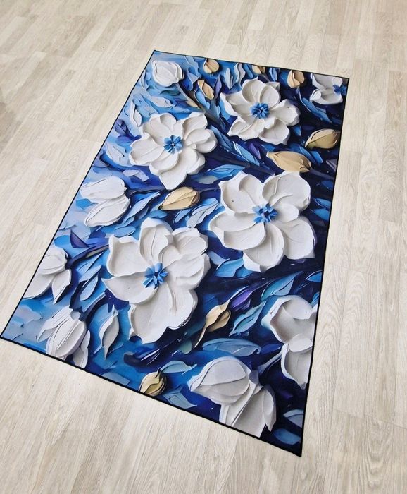 Коврик с 3D цветком «Gold Peony» 120×180 см