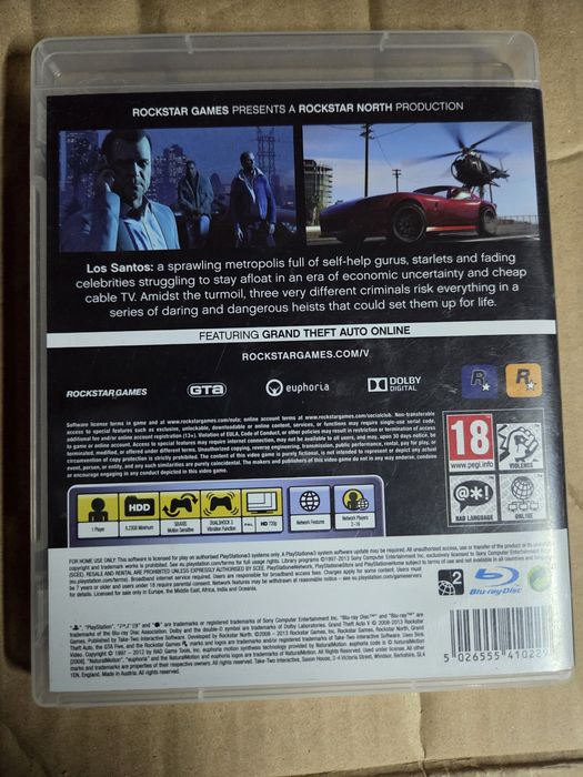 GTA 5 Playstation Ps 3