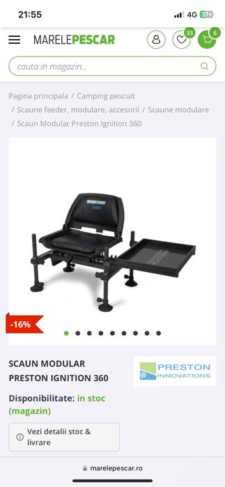 Schimb Preston Ignition 360 Scaun Modular