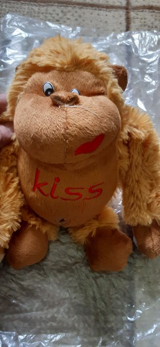 Мяхкая игрушка обизяна горила цветь каричновая