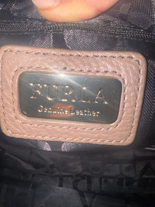 Furla естествена кожа чанта за рамо