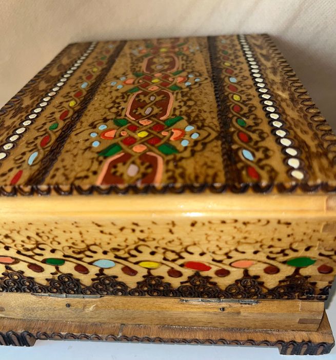 Дървена кутия за цигари от 80те години