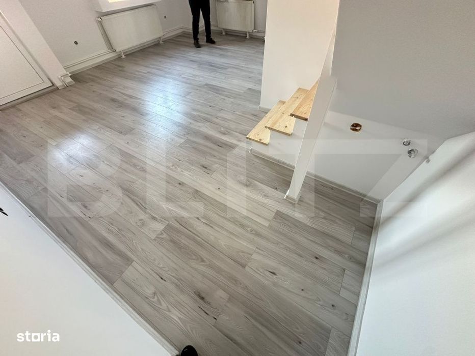 Duplex nou, 54 mp, scara interioara, centrala proprie – Micro 5, Hun