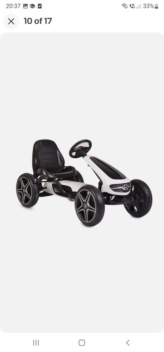 Go kart Mercedes pentru copii cu pedale