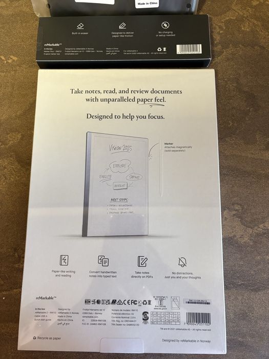 Tableta ePaper reMarkable 2 RM110 + marker reMarkable 2 Plus +husa ...