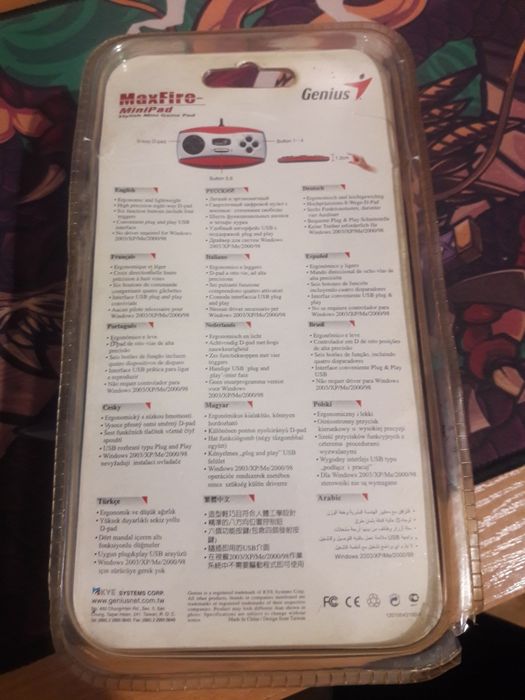 Джойстик Genius MaxFire Mini Game pad, рарите.