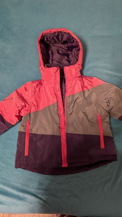 Set pantaloni/geacă/mănuși schi copii 110-116/116-122