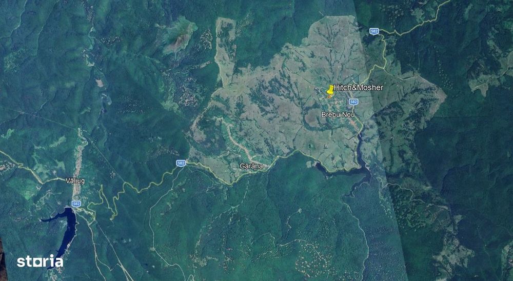 Teren intravilan 3.939 mp Brebu Nou–Trei Ape, la poalele Munților Seme