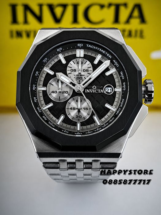 INVICTA Akula steel Black dial 48 mm, Инвикта нов мъжки часовник