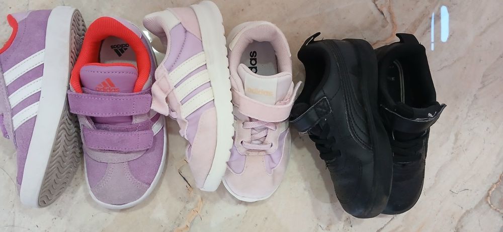 Маратонки за момиче Adidas  и Puma размер 26- 3 броя