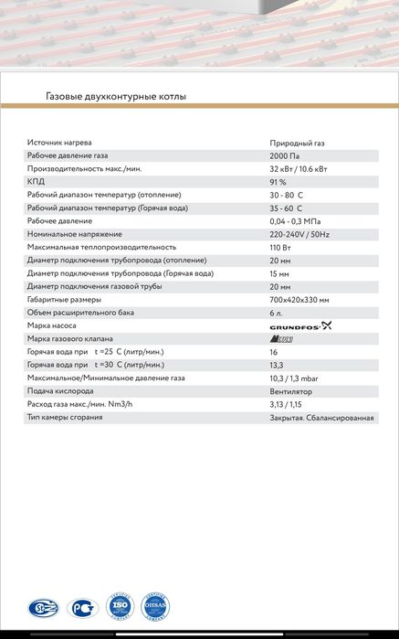 Газовый котел Welkin