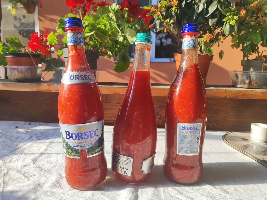 Suc de roșii la sticla, 10 sticle
