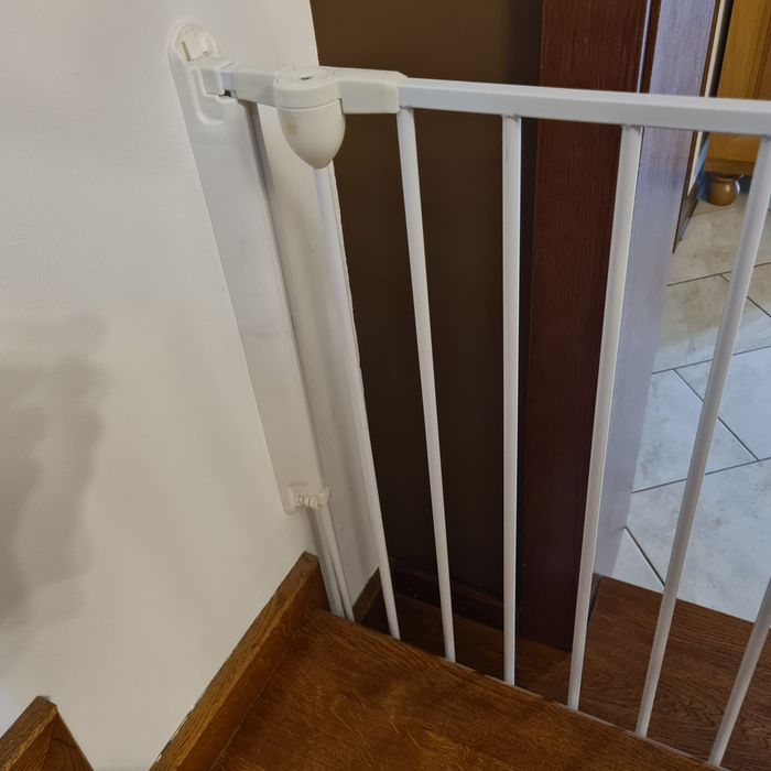 Poartă de siguranță cu 3 panouri Modular, metal, alb