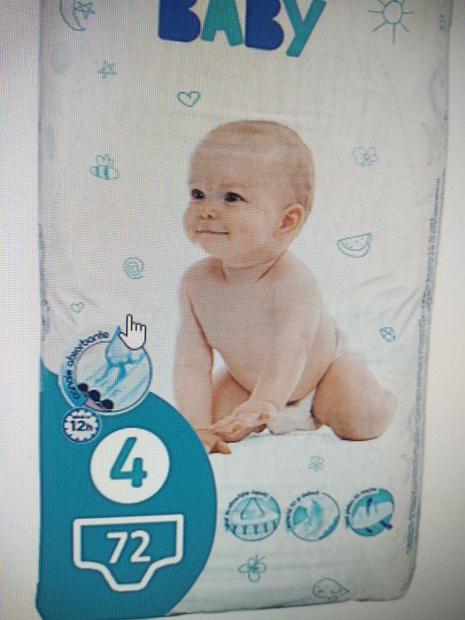 Scutece BabyMaxyCarrefour Nr 4 - 72 buc