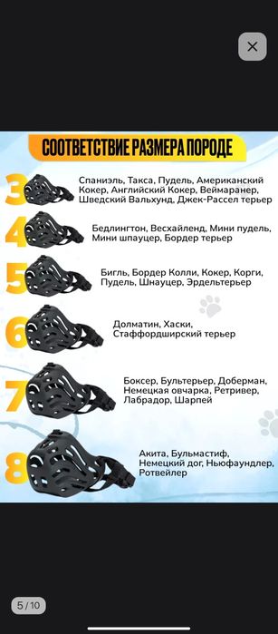 Продам два намордника для собак